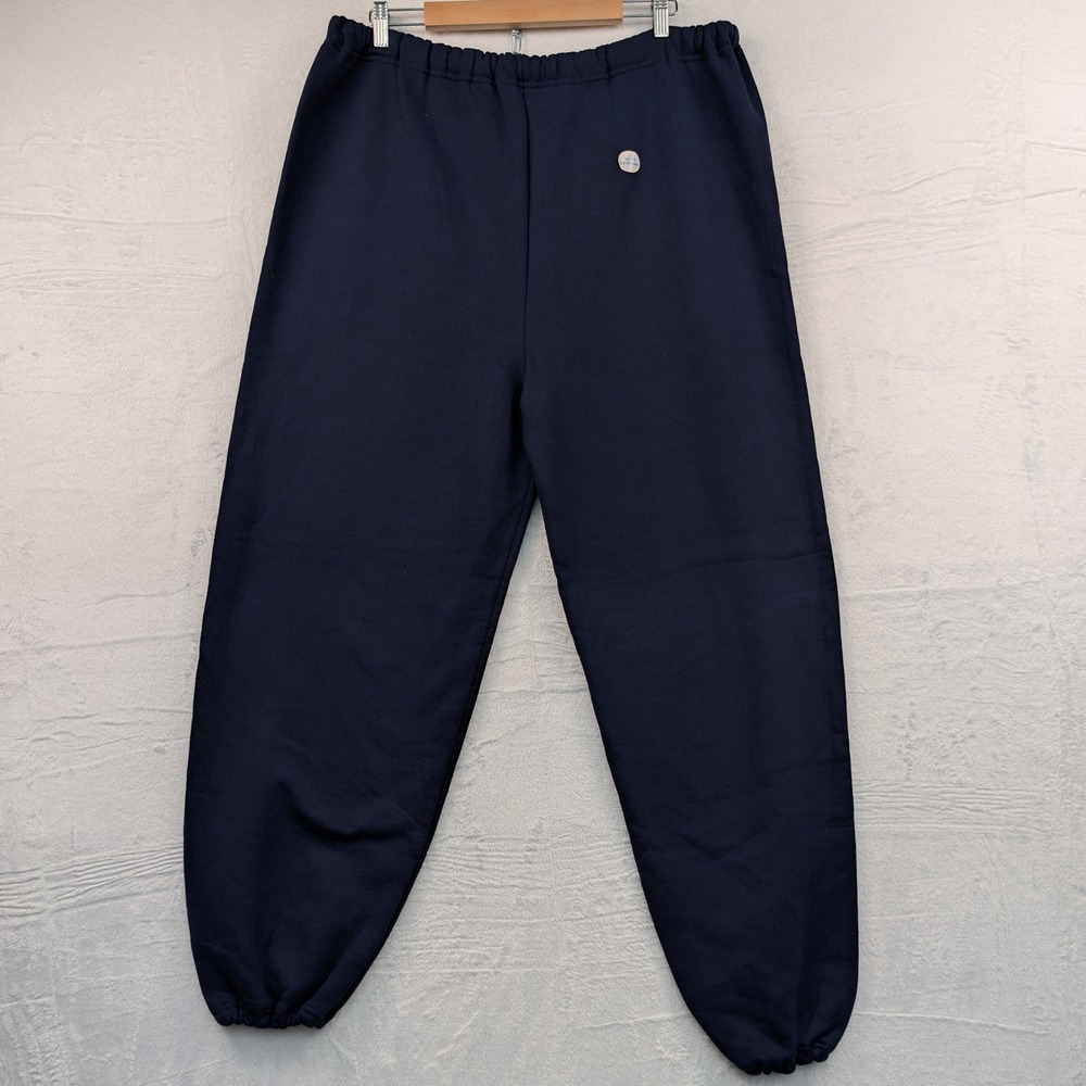 VTG Russell Athletic Sweatpants Mens 3XL Navy Blue Sporty Fleece Made in USA 90s